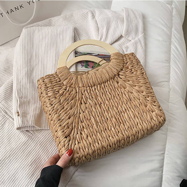 OOVOV Summer Rattan Bag for Women Straw Handbag Tote Clutch Bags