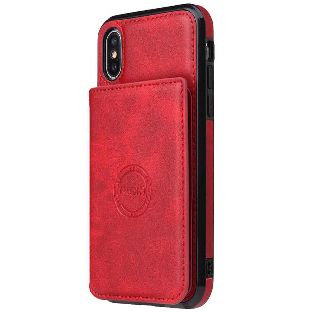 OOVOV Multifunction Phone Case for iPhone X,Magnetic Phone Case with Card Holder,Flip Folio PU Leather Phone Cases Wallet for iPhone X/XS