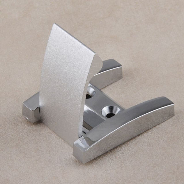 OOVOV 2pcs Silver Concealed Drawer Pulls Handles Recessed Sliding Door Handle Covered Flush Pull