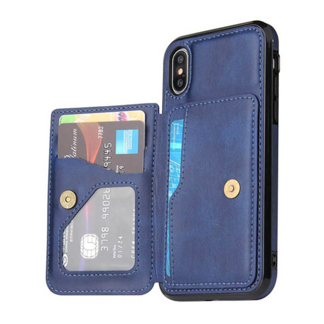 OOVOV Multifunction Phone Case for iPhone X,Magnetic Phone Case with Card Holder,Flip Folio PU Leather Phone Cases Wallet for iPhone X/XS