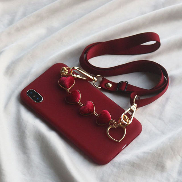 Crossbody Phone Case for iPhone with Detachable Lanyard iPhone Cover