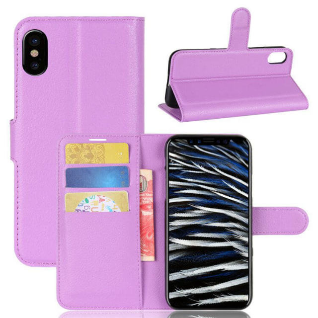 Phone Cases for iPhone X/ XR Flip Folio Phone Card Wallet 6.1 inch