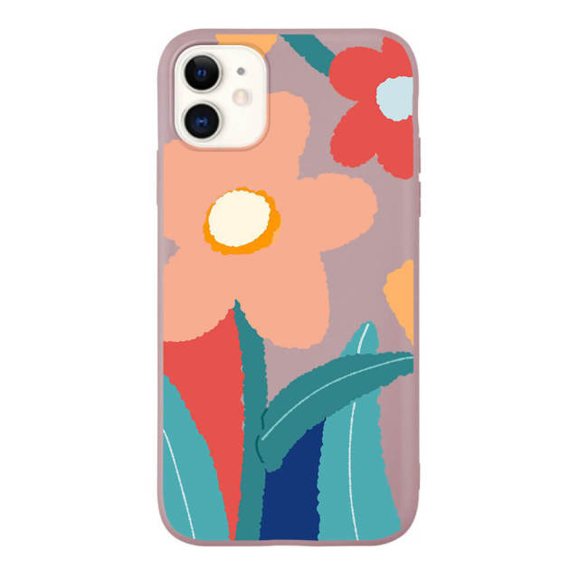 OOVOV Case for iPhone 11 Cute Case with Flowers for iPhone 11 6.1 inch Floral Pattern Back Cover Phone Case for Girly Women