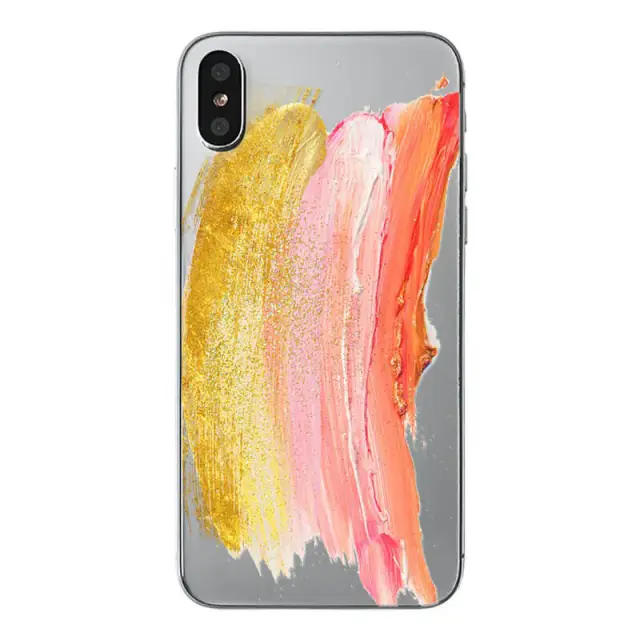 OOVOV Phone Case Compatible iPhone X /iPhone Xs Creative Painted Design Clear Bumper TPU Soft Rubber Silicone Cover Phone Case