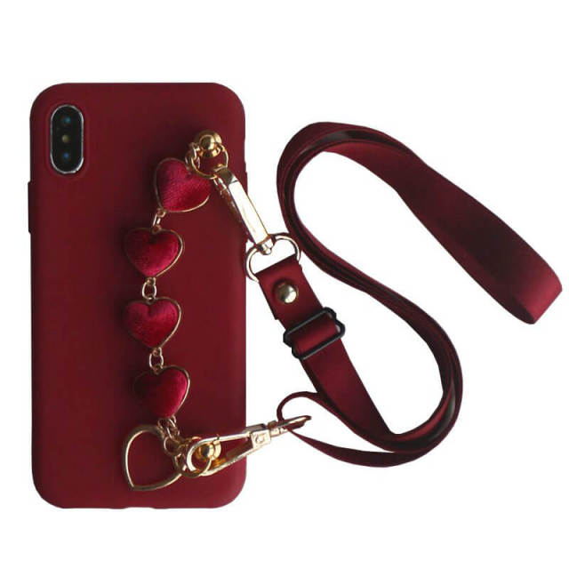 Crossbody Phone Case for iPhone with Detachable Lanyard iPhone Cover