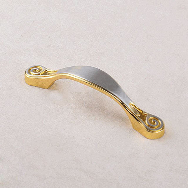 OOVOV Cabinet Drawer Handle,Zinc Alloy Door Hardware Pull Handles Furniture Hardware,Silver Handle,Gold Handle,2Pcs