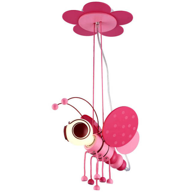 OOVOV Cartoon Bee Pendant Lamp Creative Child Room Baby Room Hanging Lamps Boy Girl Pendant Light