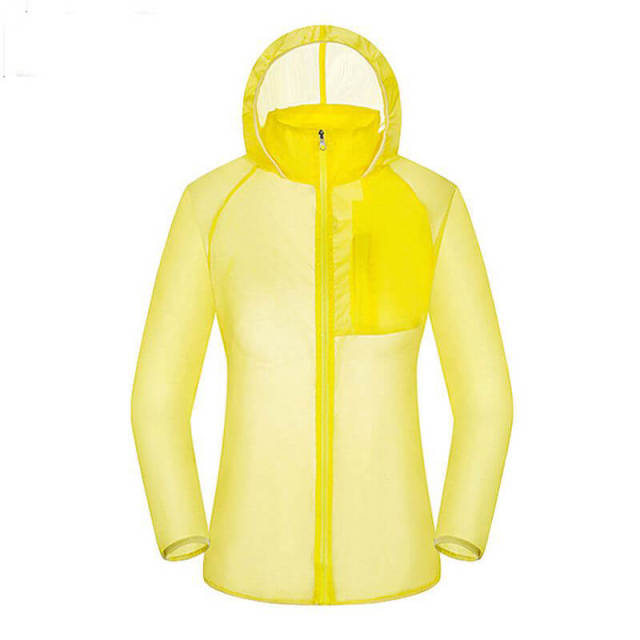 OOVOV Summer Outdoor Sun Protection Clothing,Women Men UV UPF 40+ Transparent Sun Proof Jacket Hoodie Skin Coat Quick Dry