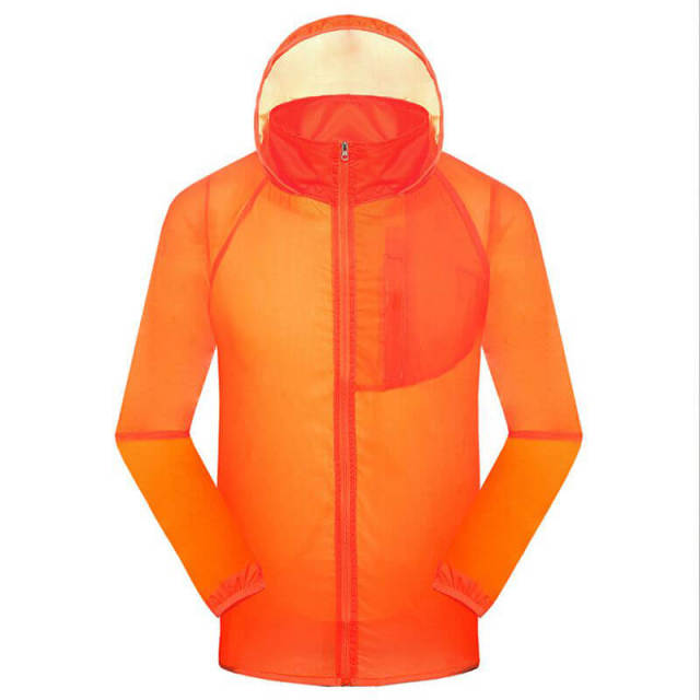 OOVOV Summer Outdoor Sun Protection Clothing,Women Men UV UPF 40+ Transparent Sun Proof Jacket Hoodie Skin Coat Quick Dry