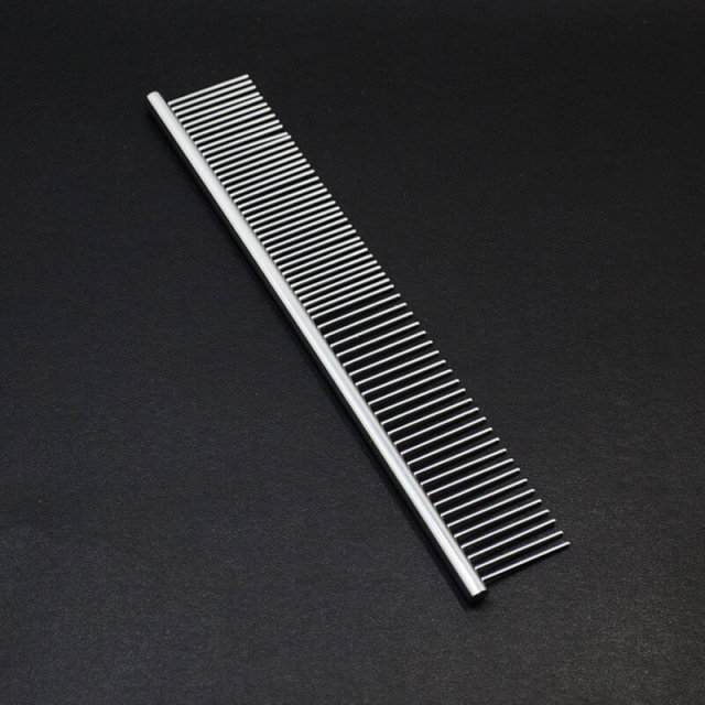 OOVOV Pet Combs,Grooming Comb for Dogs and Cats,Pet Grooming Brush Deshedding Tool with Smooth Stainless Steel Pins