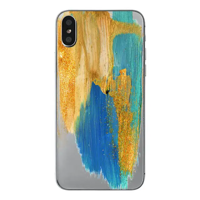 OOVOV Phone Case Compatible iPhone X /iPhone Xs Creative Painted Design Clear Bumper TPU Soft Rubber Silicone Cover Phone Case