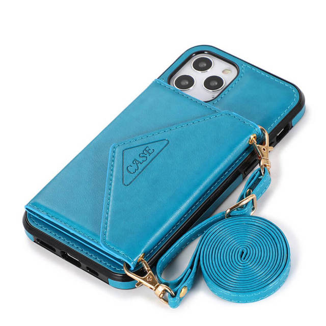 OOVOV Cases Wallet for iPhone 12 Crossbody iPhone Cases with Card Holder Protective Cover Flip Folio PU Leather Phone Case for iPhone 12/12 pro