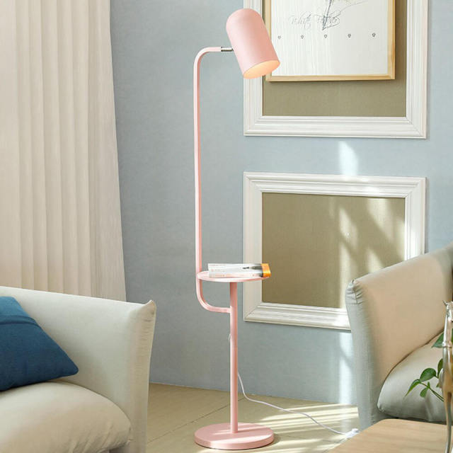 OOVOV Adjustable Simple Floor Lamps Living Room Floor Light With Coffee Table for Bedroom Bedsides Study Room Macaron Floor Light