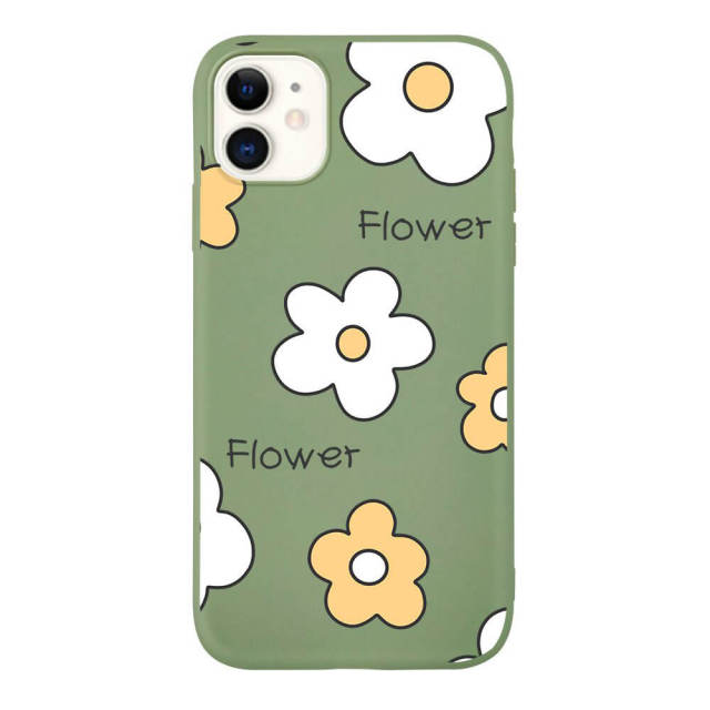 OOVOV Case for iPhone 11 Cute Case with Flowers for iPhone 11 6.1 inch Floral Pattern Back Cover Phone Case for Girly Women