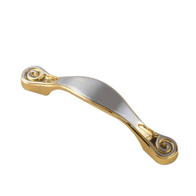 OOVOV Cabinet Drawer Handle,Zinc Alloy Door Hardware Pull Handles Furniture Hardware,Silver Handle,Gold Handle,2Pcs