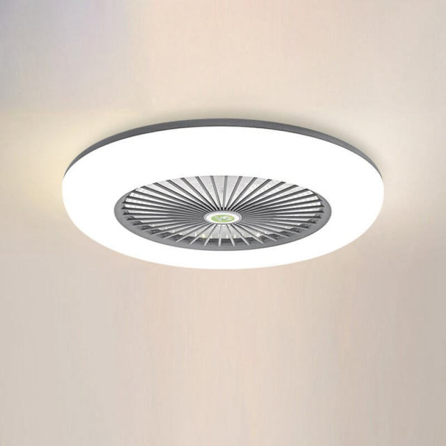 Enclosed Ceiling Fan with Led Lights 21.7 Inch Low Profile Ceiling Fan Light