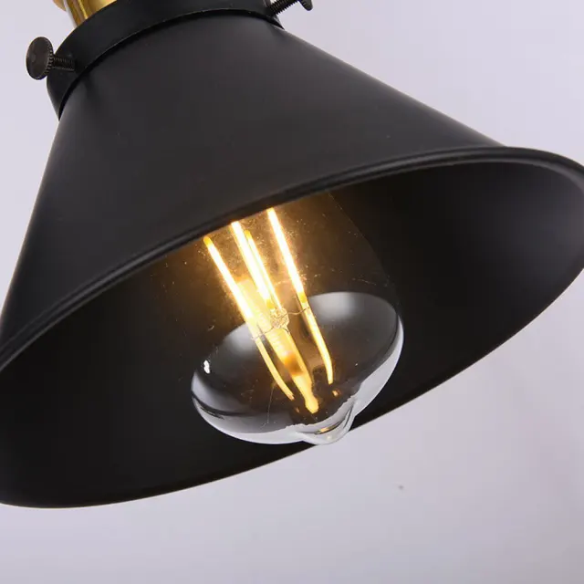 OOVOV 2-Lights Vanity Light Industrial Metal Wall Sconce Kitchen Bathroom Farmhouse Wall Lighting Oil Rubbed Black Finish