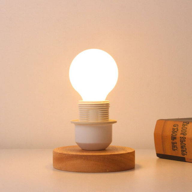 OOVOV Table Lamp Base Solid Wood Lamp Base Industrial Table Lamp 6ft Cord and Plug E27 Socket with in-line ON/OFF Switch DIY Table Lamp Accessories