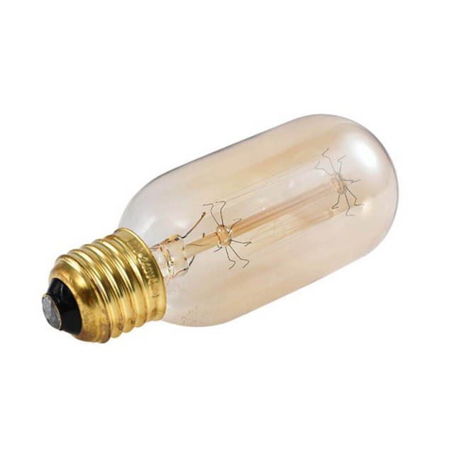 OOVOV Tubular Edison Light Bulb Decorative Spiral Filament 40W Dimmable E27 Medium Base Retro Incandescent Bulb