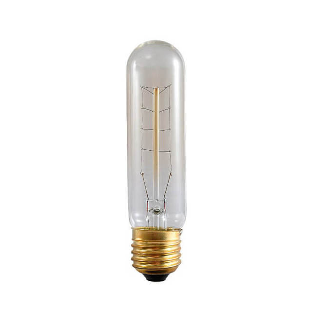 OOVOV Tubular Edison Light Bulb Decorative Spiral Filament 40W Dimmable E27 Medium Base Retro Incandescent Bulb