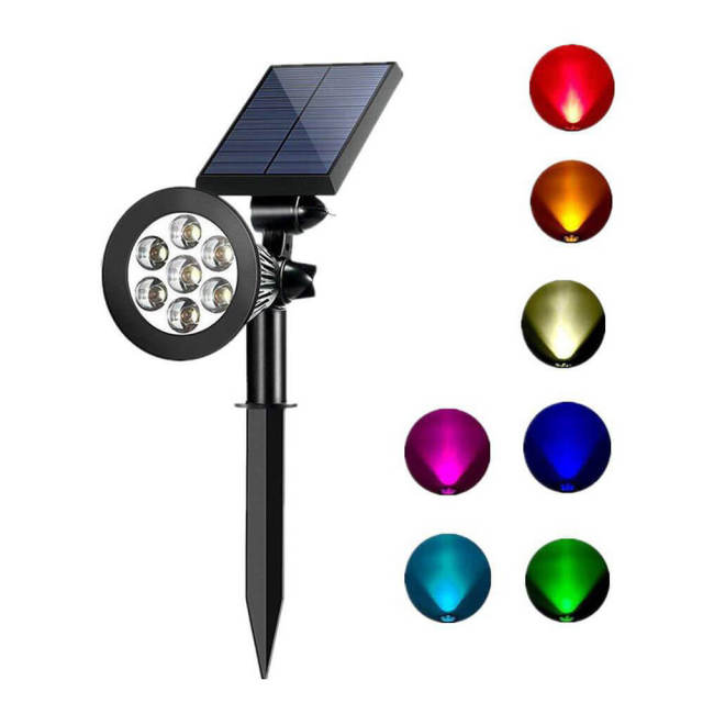 OOVOV Solar Landscape Lights Solar Outdoor Lawn Lights Solar Wall Lights 2 in 1 Wireless Outdoor LED Outdoor Waterproof Lawn Lights Landscape Lights