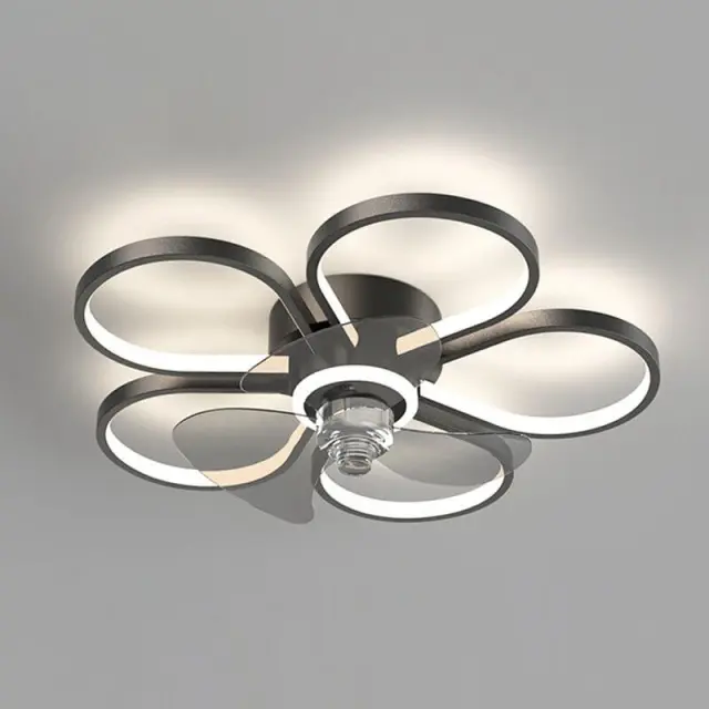 20 Inch Ceiling Fan Light Indoor Flush Mount Low Profile Ceiling Fans with Remote Control