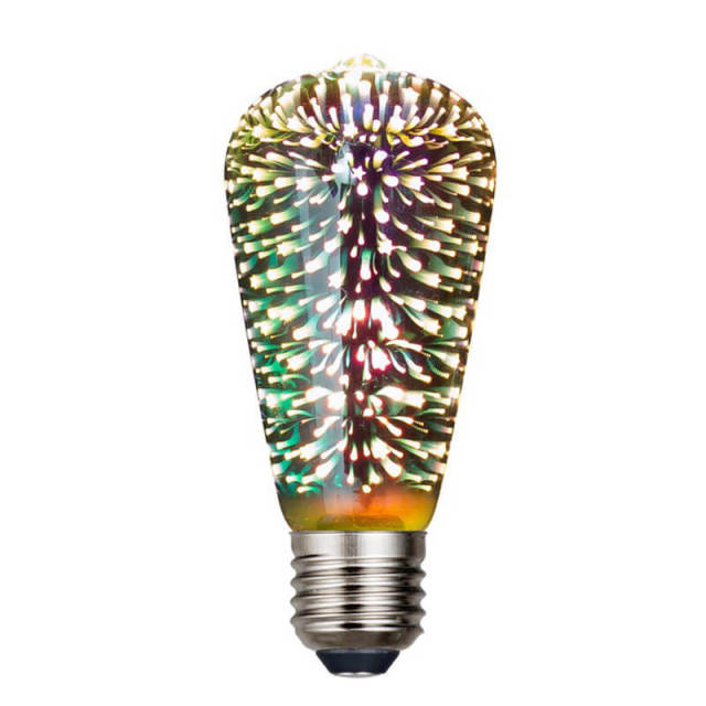 Firework Light Bulbs LED 3D Decorative Light Source 2W