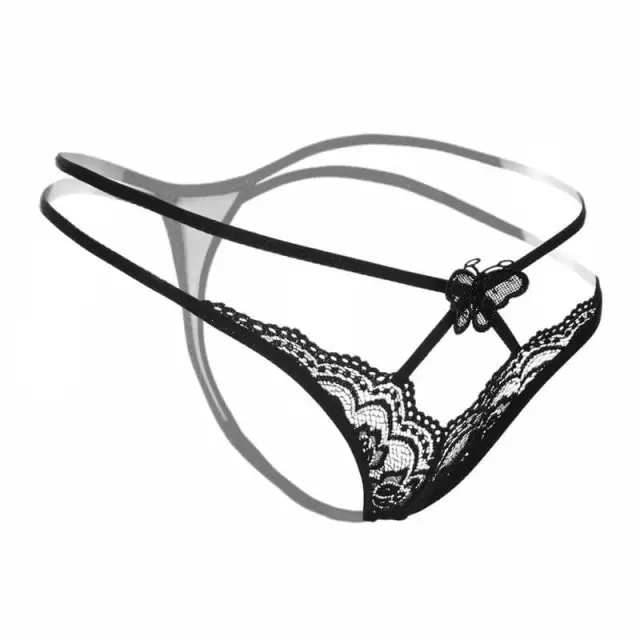 Women's Sexy Thong Lace Panties Underwear One-Size Sexy Lingerie 3 Pieces