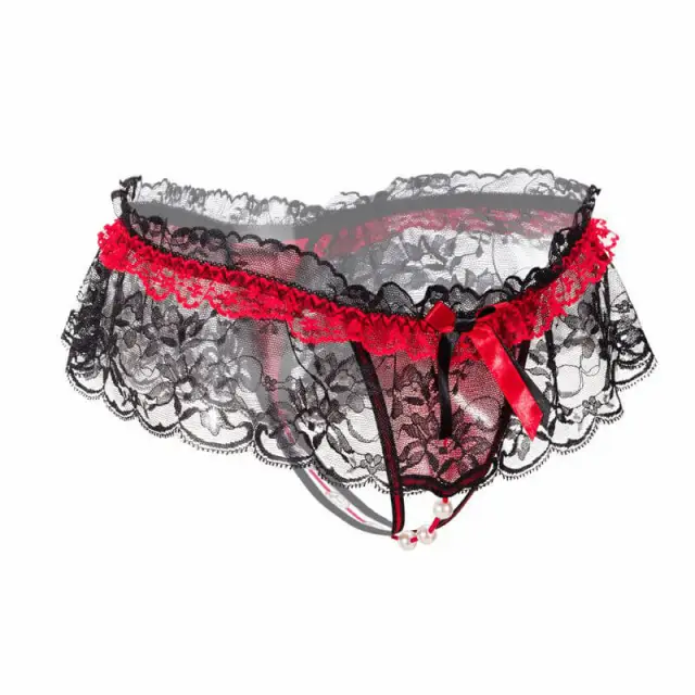 Women's Sexy Thong Lace Panties Underwear One-Size Sexy Lingerie 3 Pieces