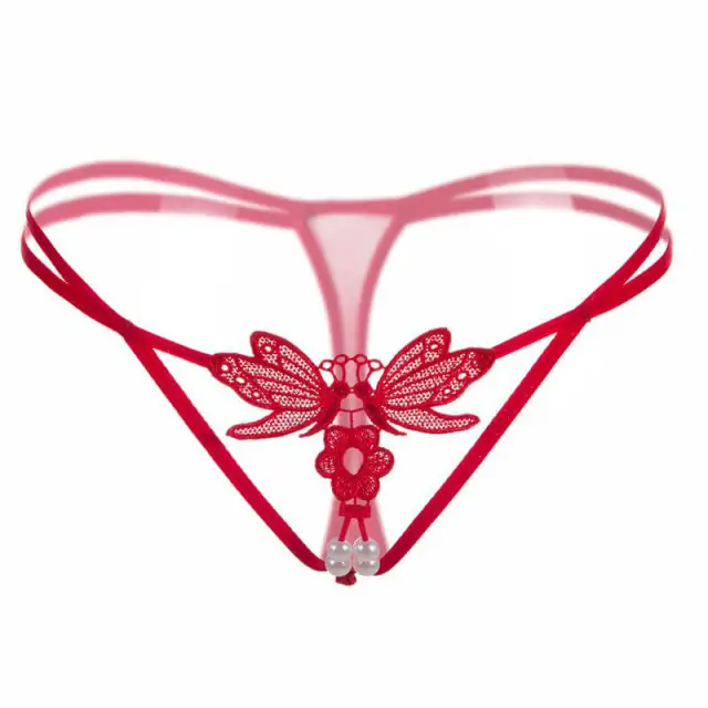 Women's Sexy Thong Lace Panties Underwear One-Size Sexy Lingerie 3 Pieces