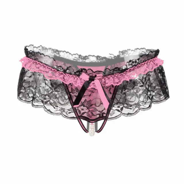 Women's Sexy Thong Lace Panties Underwear One-Size Sexy Lingerie 3 Pieces