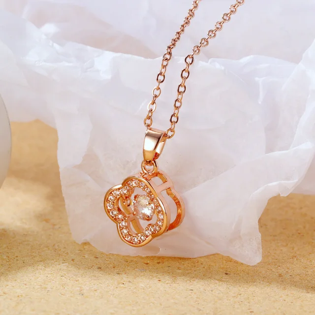 OOVOV Love Heart Necklaces for Women Zirconia Pendant Necklaces Womens Birthday Jewelry Gifts for Sister Best Friend