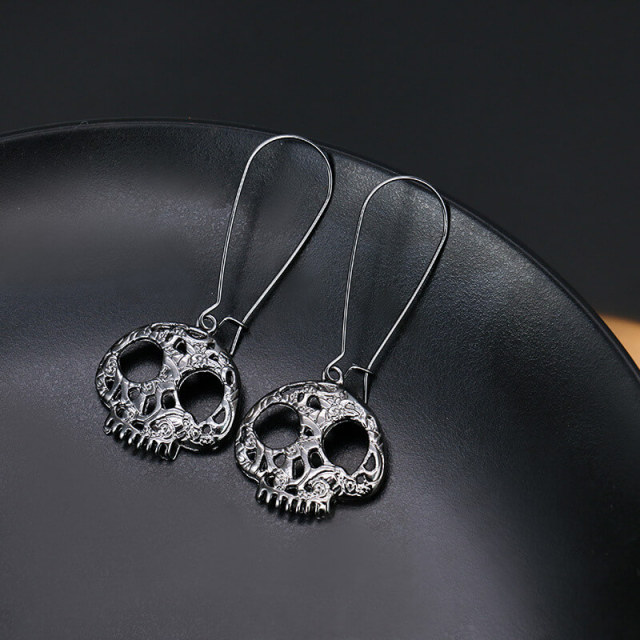 OOVOV Halloween Stud Earrings Halloween Drop Dangle Earrings Pumpkin Ghost Skull Stud Earrings for Women Halloween Party Dress