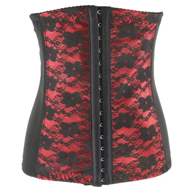 OOVOV Womens Lace Underbust Corset Bustier Waist Training Cincher Plus Size Corsets