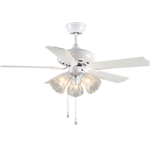 Tiffany Style Ceiling Fans with Light 42 Inch Pull Chain Switch