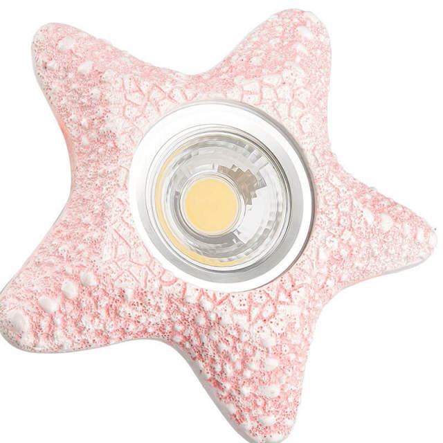 OOVOV LED Star Downlight 6 Inch Mediterranean Cartoon Seastar Downlights Spotlight For Children Room Bedroom Hallway Entrance