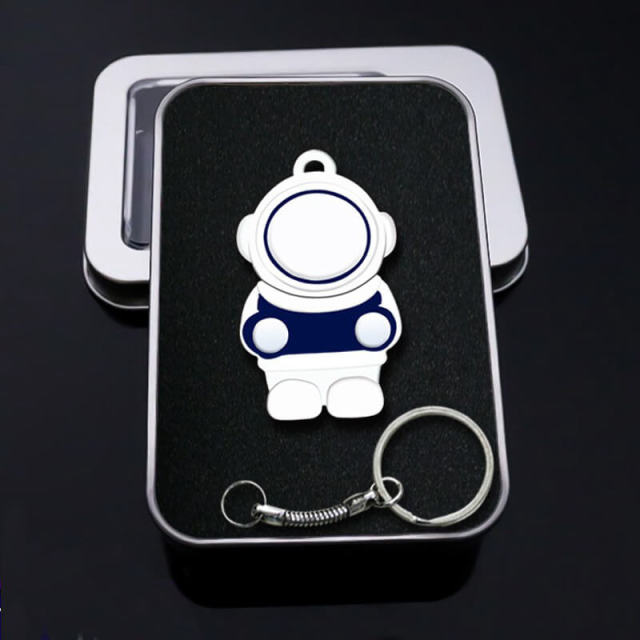 OOVOV 32G USB Flash Drives, Metal Astronaut Shape USB 2.0 USB Stick Flash Drive,Give away Metal Box and Hanging chain