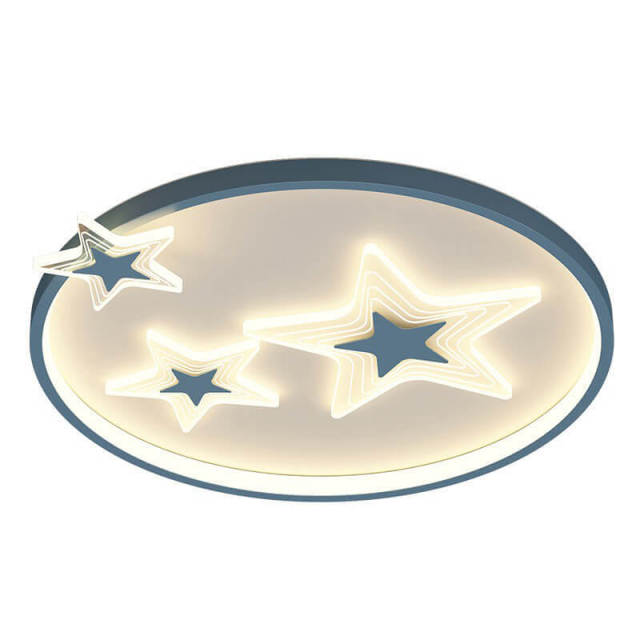 OOVOV Cartoon Star Child Ceiling Lights 16 inch Creative Ceiling Lamp Include 25W LED Light Sources for Baby Room Kids Bedroom Ceiling Light