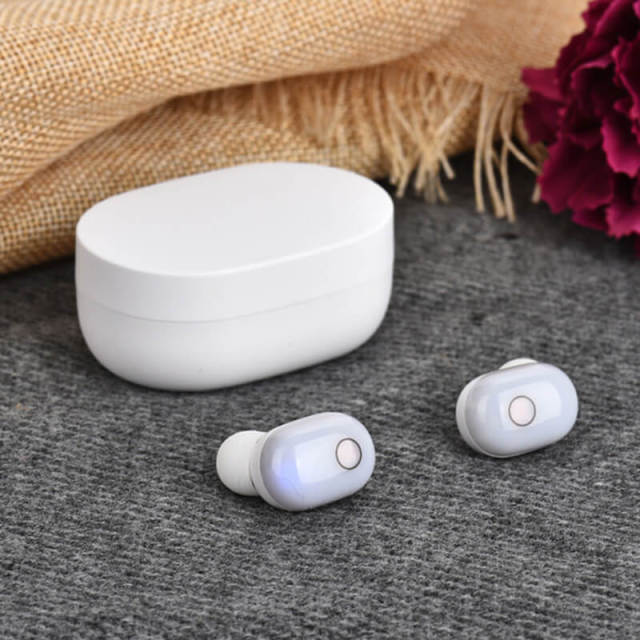 OOVOV Wireless Headphones Bluetooth 5.1 Headphones Touch Control with Wireless Charging Case HIFI Sound effects Earphones in-Ear Built-in Mic Headset