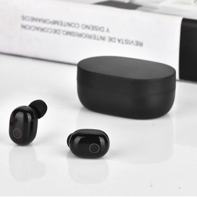 OOVOV Wireless Headphones Bluetooth 5.1 Headphones Touch Control with Wireless Charging Case HIFI Sound effects Earphones in-Ear Built-in Mic Headset