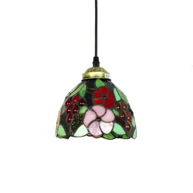 OOVOV Tiffany Hanging Lighting - Stained Glass Lampshade Ceiling Pendant Light For Restaurant Kitchen Cafe Bar Balcony