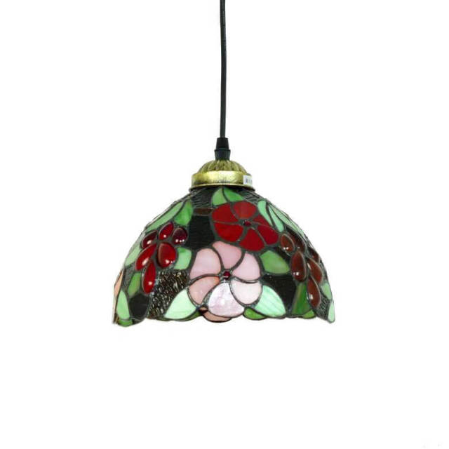 OOVOV Tiffany Hanging Lighting - Stained Glass Lampshade Ceiling Pendant Light For Restaurant Kitchen Cafe Bar Balcony