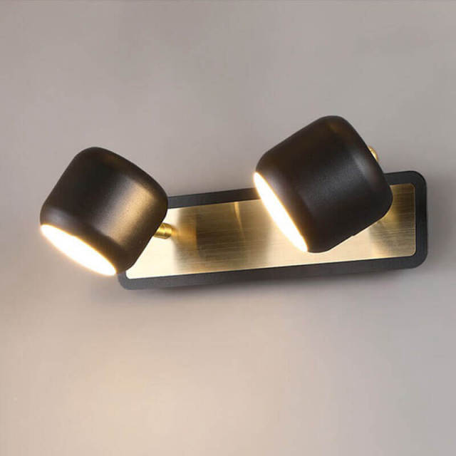 OOVOV LED Vanity Light Bathroom Light Fixtures Modern Over Mirror Wall Light Indoor Black Washroom Mirror Lights Lamp with Iron Shade