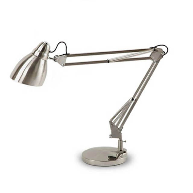 OOVOV Reading Table Lamp Eye-Caring Study Desk Lamp Adjustable Swing Arm Table Lamp For Bedroom Study Room Office Living Room