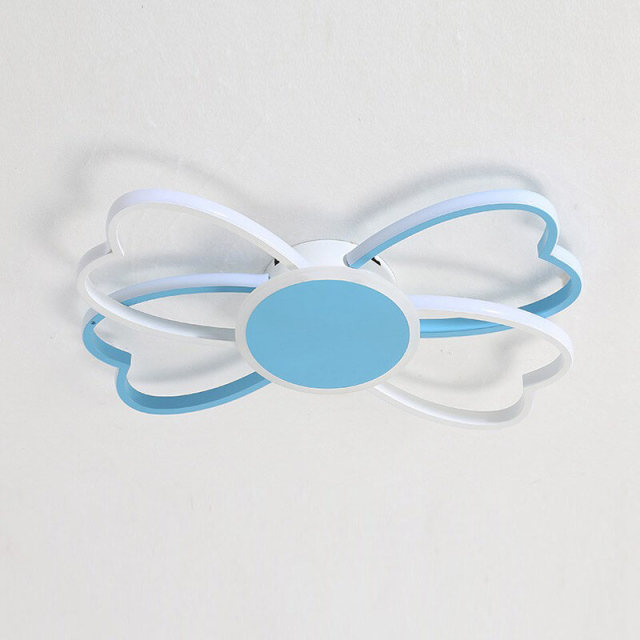 OOVOV LED Children Ceiling Lights Cartoon Eye Protection Light Girls Bow Light Baby Room Bedroom Ceiling Lamp Fixtures