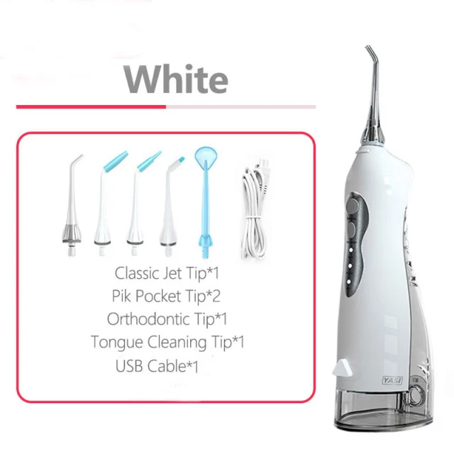 255ml Water Dental Flosser Rechargeable Oral Irrigator Portable Teeth Dental Irrigators Spa Water Jet Tip Family Tooth Cleaner