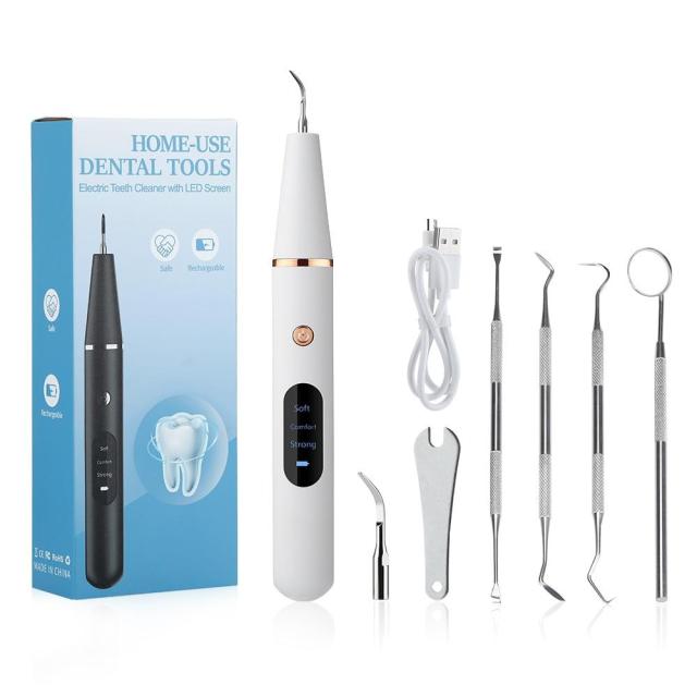 OOVOV Electric Sonic Dental Calculus Scaler Oral Teeth Irrigator Tartar Calculus Remover Plaque Stains Cleaner Remova Teeth Whitening