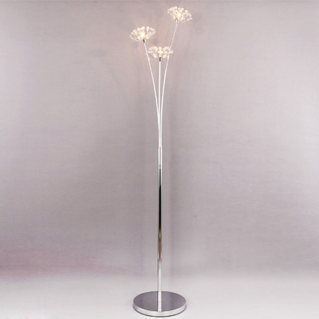 OOVOV Dandelion Crystal Floor Lamp Personality Creative Living Room Bedroom Bedside lamp Stand Up Lamp