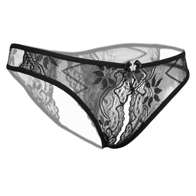 OOVOV Women Thongs Lace Erotic Appeal Underwear Girls Hot Crotchless Panties For Sex Sexy Intimates T-back T Briefs