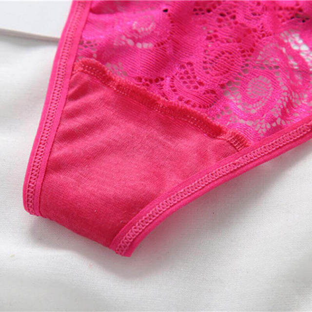 OOVOV Ladies Sexy Underwear Adjustable Women Lace Low Waist Sexy Thong Panties Women's Briefs Thong Panty Sexy Underwear Panties Lingerie